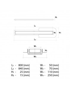 Budget - Duschrinne 80 Cm. . . 2