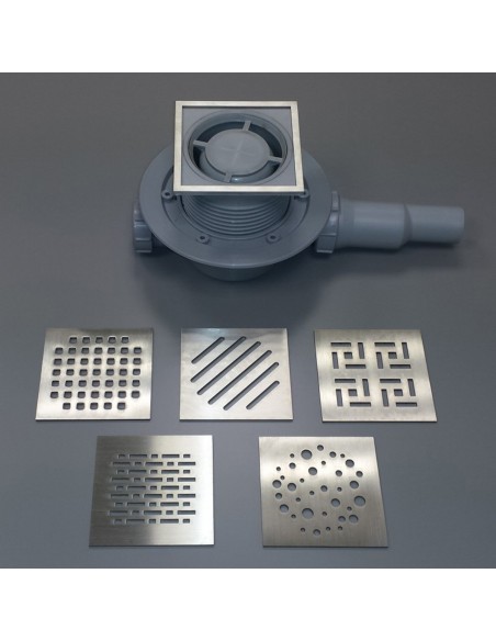 Punktablauf - Mit - Trockensiphon - 122 - X - 122 - Cm - Wiper - Top - Sirocco