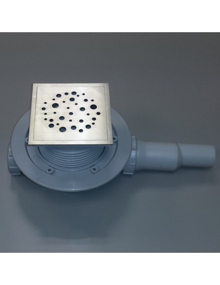 Punktablauf - Mit - Trockensiphon - 122 - X - 122 - Cm - Wiper - Top - Mistral