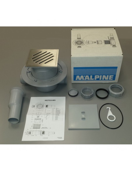 Punktablauf - Mit - Trockensiphon - 122 - X - 122 - Cm - Wiper - Top - Zonda