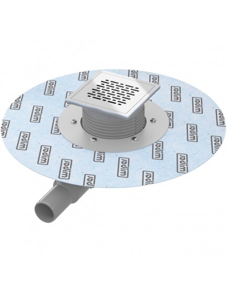 Punktablauf - Mit - Trockensiphon - 122 - X - 122 - Cm - Wiper - Top - Breva