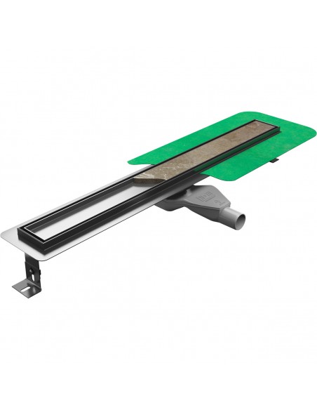 Budget - Duschrinne - 110 - Cm - Sieme - Stone - Komplett - Set