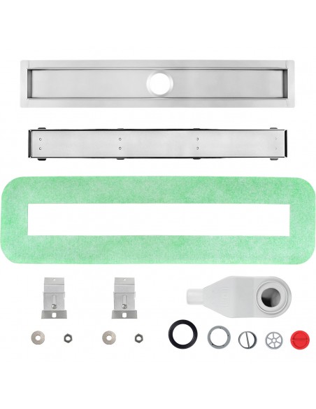 Budget - Duschrinne - 90 - Cm - Sieme - Stone - Komplett - Set