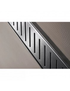 Komplett - Set: Befliesbares Duschelement Mit 4 - Seitigem Gefälle, Designrost "Pure" Und Siphon 2