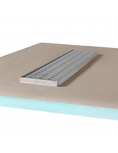 Komplett - Set: Befliesbares Duschelement Mit 4 - Seitigem Gefälle, Designrost "Mistral" Und Siphon 2