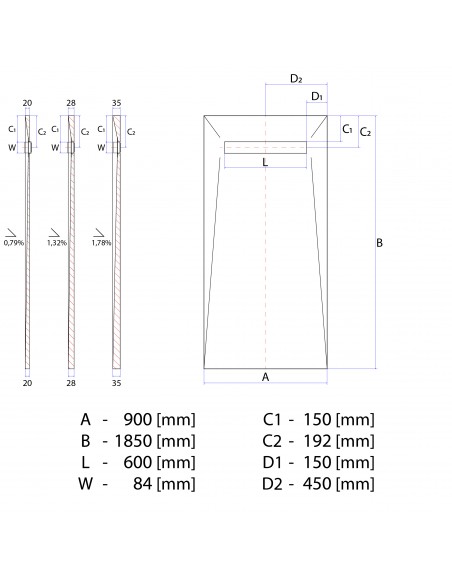 Komplett - Set: Linearer Ablauf Für Vinylbodenbelag Mit Siphon Und Designrost Pure Brass