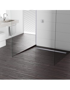 Komplett - Set: Befliesbares Duschelement Mit 4 - Seitigem Gefälle, Designrost "Sirocco" Und Siphon