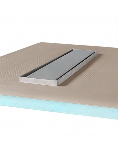 Komplett - Set: Befliesbares Duschelement Mit 4 - Seitigem Gefälle, Designrost "Sirocco" Und Siphon 2