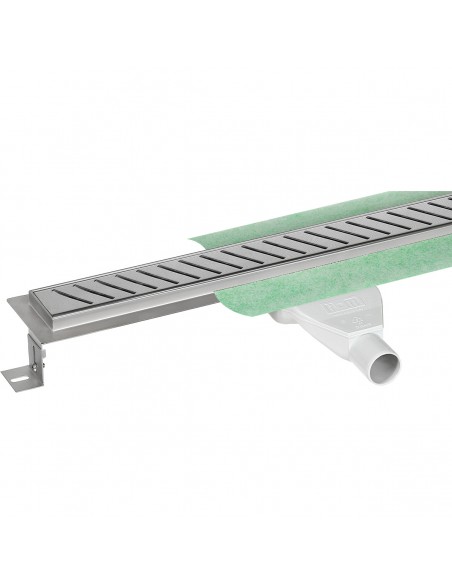 Budget - Duschrinne - 50 - Cm - Sieme - Steel - Komplett - Set