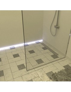 Komplett - Set: Befliesbares Duschelement Mit 4 - Seitigem Gefälle, Designrost "Sirocco" Und Siphon 2