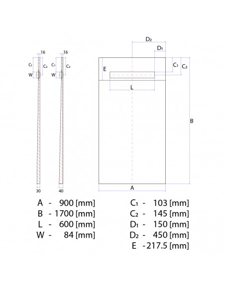 Reales Produktbild: Duschrinne Wiper Premium Mit Ponente Abdeckung Und Siphon