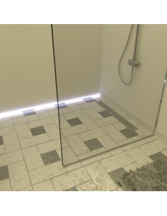 Komplett - Set: Linearer Ablauf Mit Designrost "Zonda" Und Siphon 2