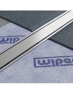 Komplett - Set: Duschelement Für Vinylboden Mit 4 - Seitigem Gefälle, Designrost "Mistral" Und Siphon