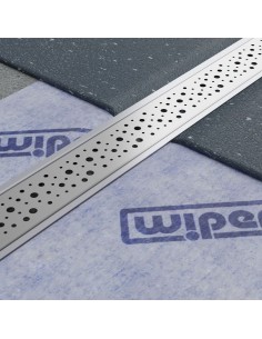 Komplett - Set: Befliesbares Duschelement Mit 4 - Seitigem Gefälle, Designrost "Mistral" Und Siphon