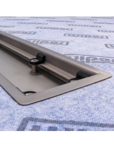 Komplett - Set: Befliesbares Duschelement Mit 4 - Seitigem Gefälle, Designrost "Sirocco" Und Siphon