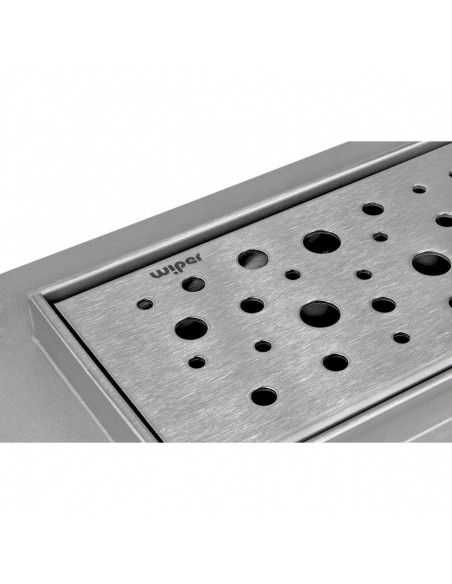 Ansicht Einer Verlegten Nassraumwanne Aus Blauem Vinylboden Mit Voute, Einschließlich [Abdeckung] Abdeckung