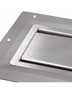 Komplett - Set: Befliesbares Duschelement Mit 4 - Seitigem Gefälle, Designrost "Mistral" Und Siphon 2