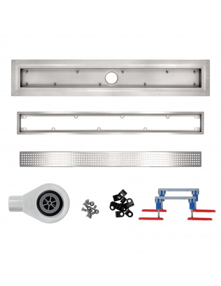 Anwendungsbeispiel: Dunkles Badezimmer Mit Grün - Schwarzen Fliesen Und Offenem Walk - In Duschbereich