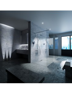 Komplett - Set: Befliesbares Duschelement Mit 4 - Seitigem Gefälle, Designrost "Zonda" Und Siphon 2