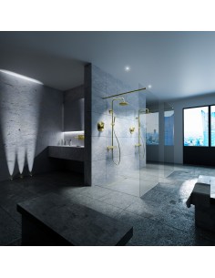 Komplett - Set: Befliesbares Duschelement Mit 4 - Seitigem Gefälle, Designrost "Sirocco" Und Siphon