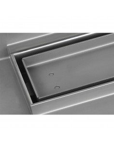 Komplett - Set: Linearer Ablauf Mit Sekundärentwässerung Und Designrost Zonda Brass ([surface]), Inklusive Siphon 2