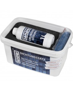 Komplett - Set: Linearer Ablauf Für Vinylbodenbelag Mit Siphon Und Designrost Pure Gold