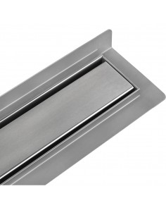 Komplett - Set: Linearer Ablauf Mit Sekundärentwässerung Und Designrost Zonda Gold ([surface]), Inklusive Siphon