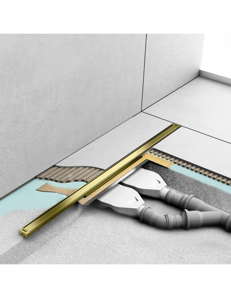 Ästhetisches Bad In Blau - Grau Mit Armaturen In Schwarz Sowie Einer Modernen Glasabtrennung