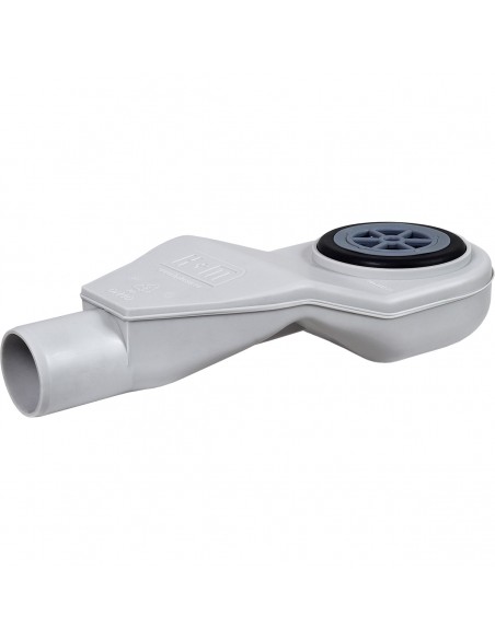 Niedrigsiphon - Snake - Waagerecht - Mit - Geruchsverschluss - Und - Haarsieb - Komplett - Set