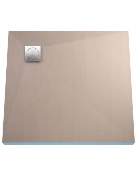 Bausatz: Befliesbares Duschelement Einschließlich Siphon Und Designrost (Ponente) Mit Punktablauf In Der Ecke