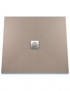 Bausatz: Befliesbares Duschelement Einschließlich Siphon Und Designrost (Zonda) Mit Punktablauf In Der Mitte