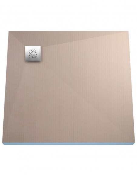 Bausatz: Befliesbares Duschelement Einschließlich Siphon Und Designrost (Mistral) Mit Punktablauf In Der Ecke