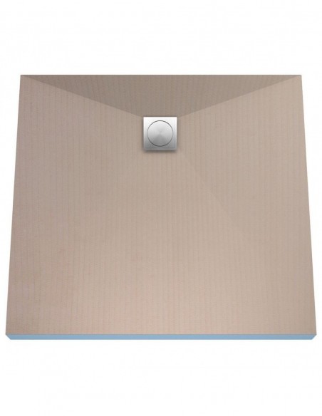 Bausatz: Befliesbares Duschelement Einschließlich Siphon Und Designrost (Ponente) Mit Versetztem Punktablauf