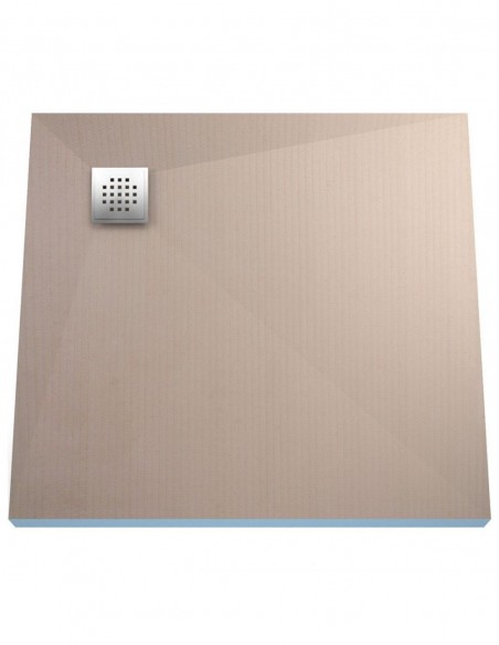 Bausatz: Befliesbares Duschelement Einschließlich Siphon Und Designrost (Sirocco) Mit Punktablauf In Der Ecke