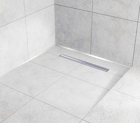 Linearer Abfluss Im Badezimmer