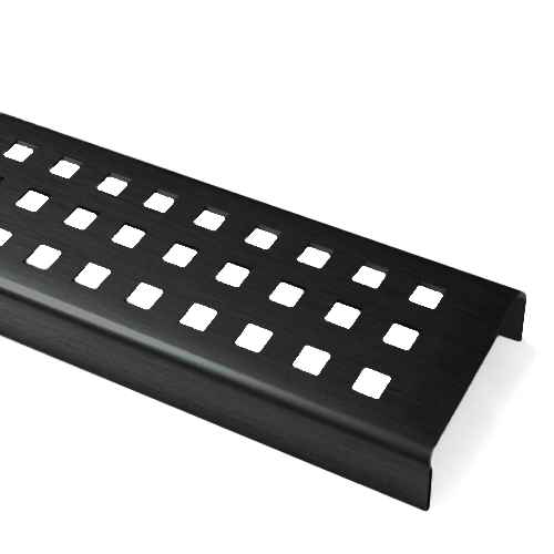 Duschrinne Fuer Mikrozement 120 Cm Wiper Mcr Pvd Sirocco Black