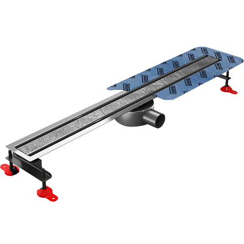 Niedrige Duschrinne Fuer Naturstein 120 Cm Wiper Invisible Slim