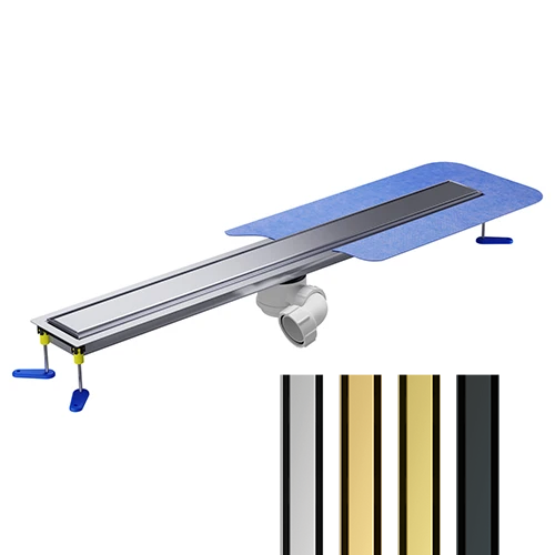 Duschrinne Fuer Mikrozement 120 Cm Wiper Mcr Pvd Zonda Gold