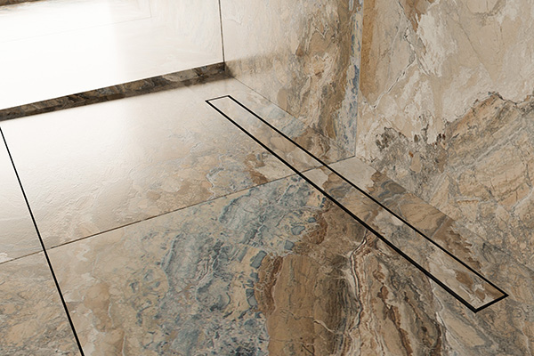 Duschelement Wiper Showerlay Line Invisible Anwendungsbild Duschelement Wiper Showerlay Line Invisible Anwendungsbild