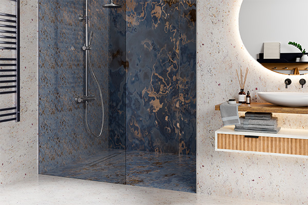 Anwendungsbild Duschelement In Moderner Fliesenoptik Anwendungsbild Duschelement In Moderner Fliesenoptik