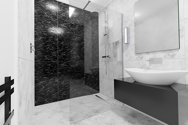 Anwendungsbild Duschelement In Moderner Fliesenoptik Anwendungsbild Duschelement In Moderner Fliesenoptik