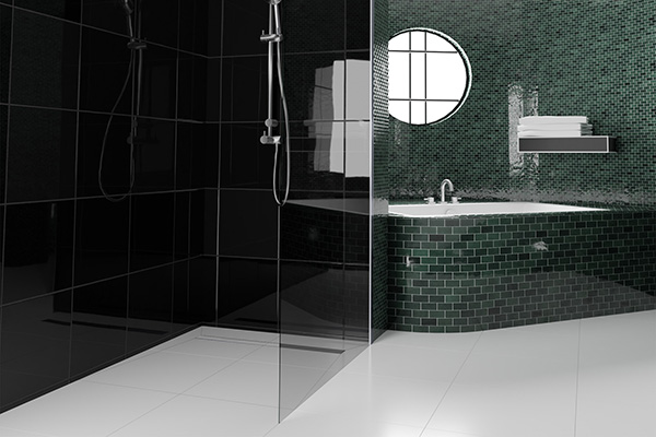 Anwendungsbild Duschelement In Moderner Fliesenoptik Anwendungsbild Duschelement In Moderner Fliesenoptik